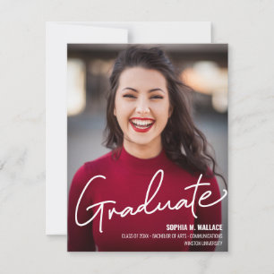 Class of 2024 custom University Graduate Photo Announcement