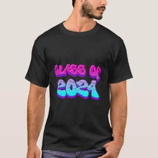 Class Of 2024 For High School Seniors Graffito T-Shirt
