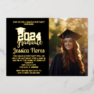 CLASS OF 2024 GRADUATION FOIL INVITE