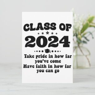 Class of 2024 Graduation Gifts Personalized Invitation