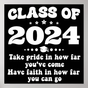 Class of 2024 Graduation Gifts Personalized Poster