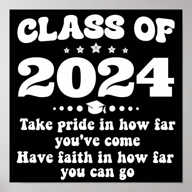 Class of 2024 Graduation Gifts Personalized Poster (Front)
