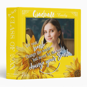 Class Of 2024 Graduation Photo Memories Blue Binder
