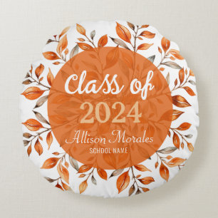 Class of 2024 Graduation Round Pillow