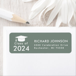  Class of 2024  Green Blue White Graduation Return