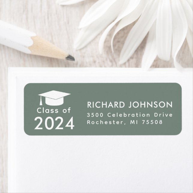  Class of 2024  Green Blue White Graduation Return (Insitu)