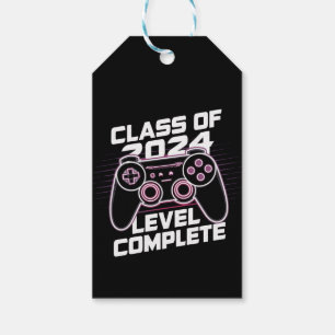 Class Of 2024 Level Complete Senior Graduation Gift Tags