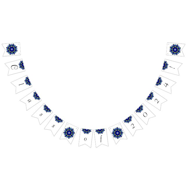 Class of 2024! Mandala in dark blue Bunting Flags (All)