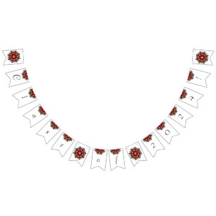 Class of 2024! Mandala in red Bunting Flags