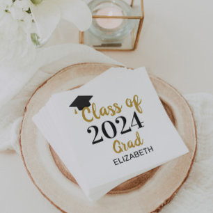 Class Of 2024 Name Napkin