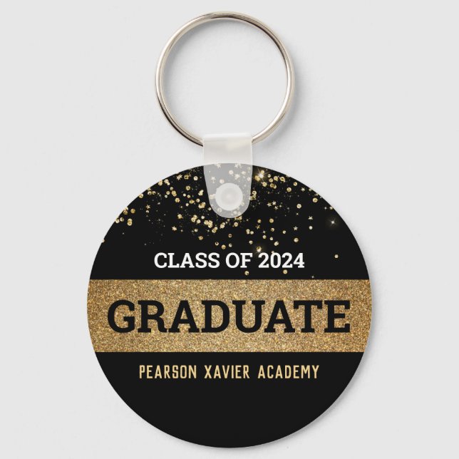 Class of 2024 School Graduation Keepsake favour  Keychain (Front)