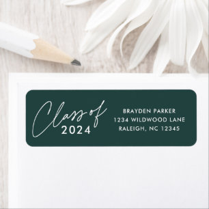 Class of 2024 Script Graduation Return Address