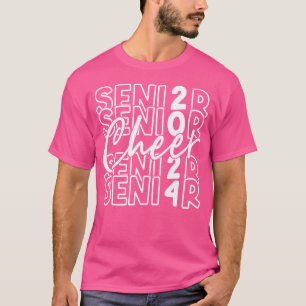Class Of 2024 Senior Cheer Cheerleader Cheerleadin T-Shirt
