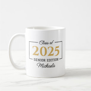 Class of 2024 Senior Edition Name Graduation Coffee Mug