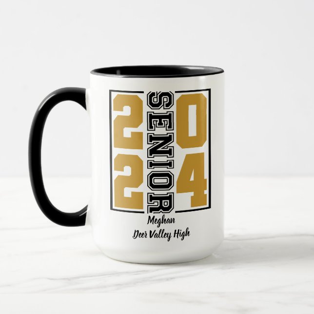 Class of 2024 Senior Edition Name Graduation Mug (Left)
