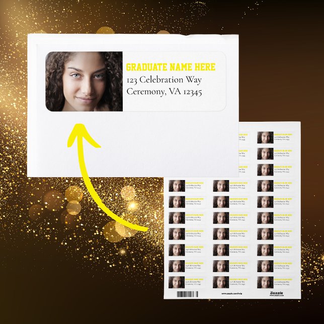 Class of 2024 Senior Graduate Photo Address Label (Creator Uploaded)