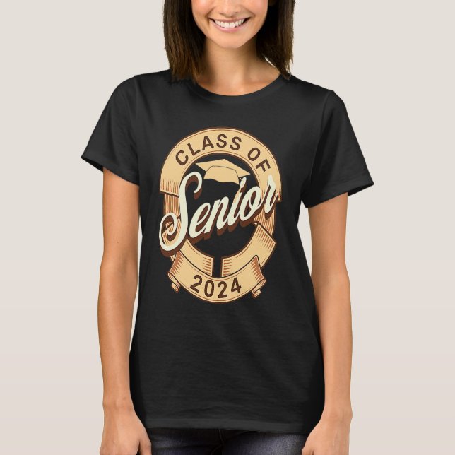 Class of 2024 Senior Graduation Senior Class of 20 T-Shirt (Front)