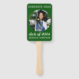 Class of 2024 simple Graduation photo modern Hand Fan
