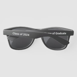 Class of 2024 with Graduate's Name Template Sunglasses