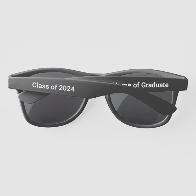 Class of 2024 with Graduate's Name Template Sunglasses (Back)