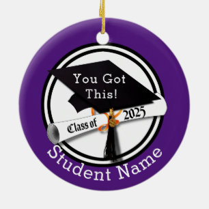 Class of 2025 (Add Name) Graduation Ceramic Ornament