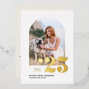 Class of 2025 Arch Photo Graduation Gold