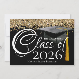 Class of 2025 Black Graduation Announcement