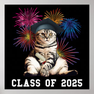 Class of 2025 Cat Lover Poster