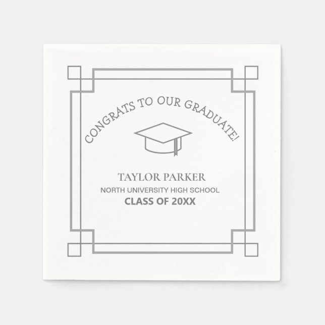 class of 2025, class of 2026 graduation  napkin (Front)