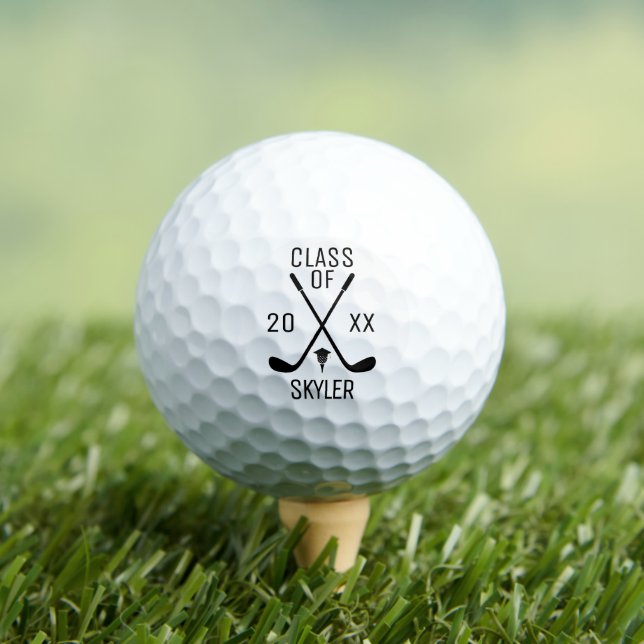 Class of 2025 Collage Senior Graduation Present Golf Balls (Insitu Tee)