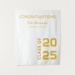 Class of 2025 Custom Graduation Party High School Tapestry
