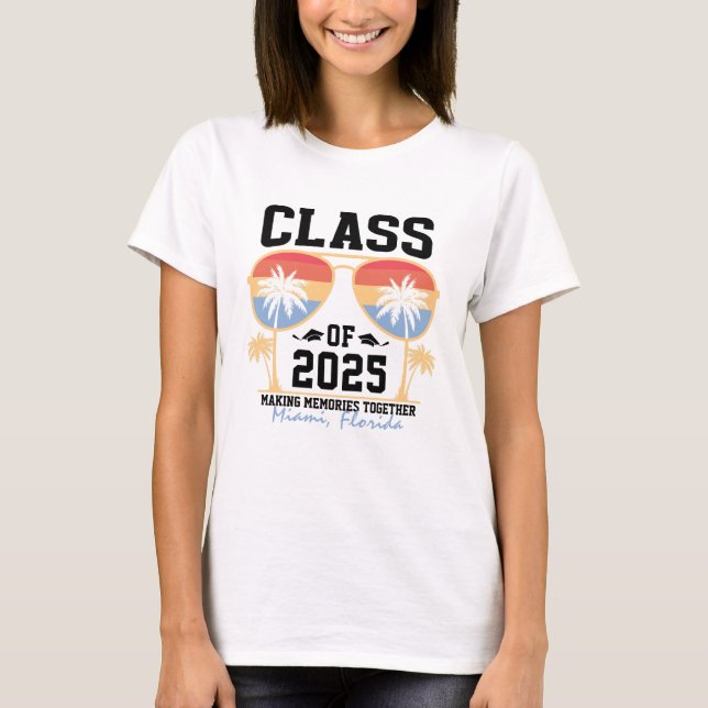 Class of 2025 Custom Graduation Trip Group  T-Shirt (Front)