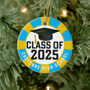 Class of 2025 Custom Photo Graduation Ceramic Ornament