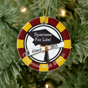 Class of 2025 Custom Photo Graduation Ceramic Ornament