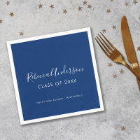 Class of 2025 Dark Blue Graduation Party 