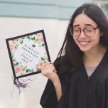 Class of 2025 Elegant Chic Watercolor Blush Floral Graduation Cap Topper<br><div class="desc">Elegant Watercolor Blush Floral Graduation Hat. For further customization,  please click use our design tool to modify this template.</div>