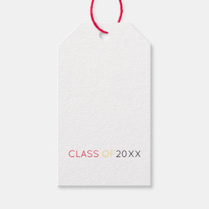 Class of 2025 Graduate School Colours Modern Fun Gift Tags