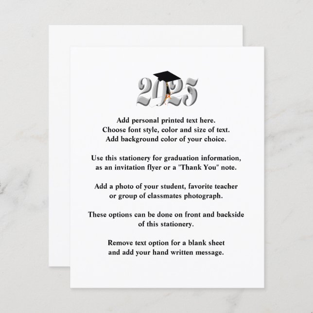 Class of 2025 Graduation Announcement (Front/Back)