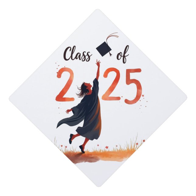 Class of 2025 graduation cap topper (Front)