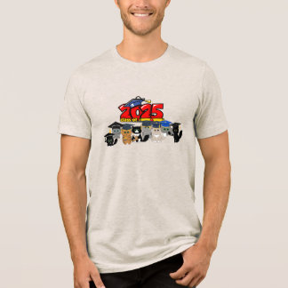 Class of 2025 Graduation Cat Design Tri-Blend Shirt