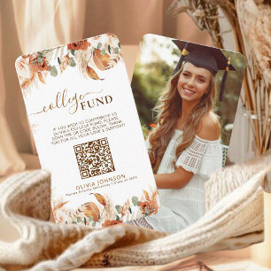 Class of 2025 Graduation College Fund QR Code  Enclosure Card