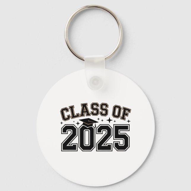 Class of 2025 Graduation Keychain – Varsity Style (Front)