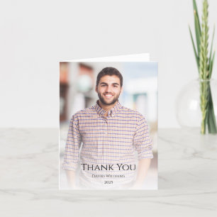 Class of 2025 Graduation Modern Photo Thank You Card