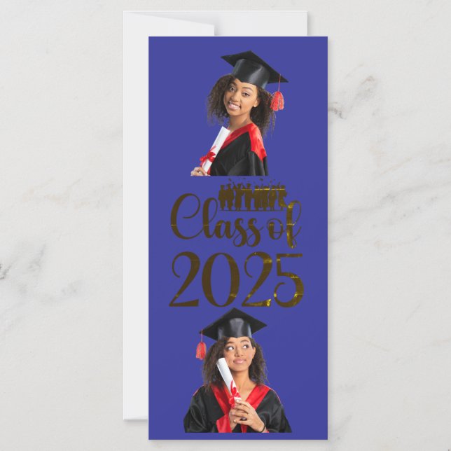 Class of 2025 Graduation Personalized Magnetic Invitation (Front)