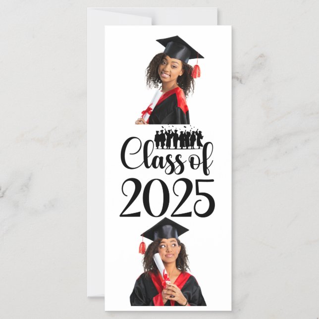 Class of 2025 Graduation Personalized Magnetic Invitation (Front)