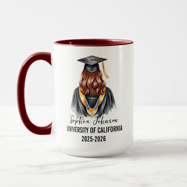 Class of 2025 Graduation Personalized Mug (Left)