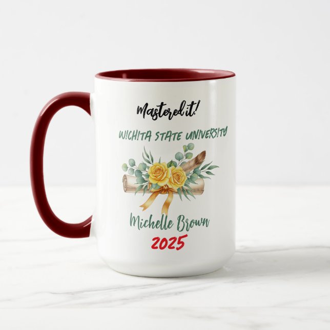 Class of 2025 Graduation Personalized Photo Mug (Left)