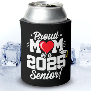 Class of 2025 Graduation Proud Mom of Senior 2025 Can Cooler