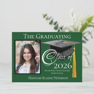 Class of 2025 Green Graduation Announcement