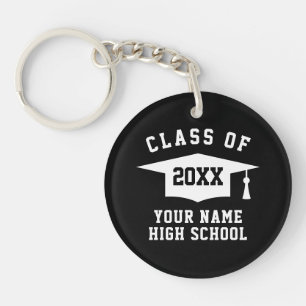 Class of 2025 high school graduation party favour keychain